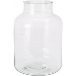 Skleněná váza z recyklovaného skla 20x14 cm