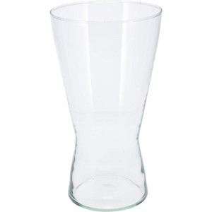 Skleněná váza válec z recyklovaného skla 29x13,5 cm