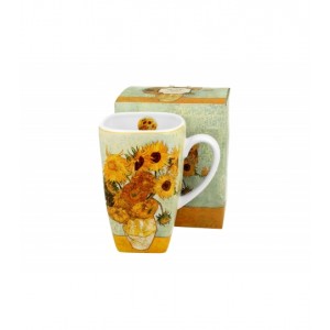 Porcelánový hrnek Sunflowers inspired by Van Gogh 630 ml v dárkovém boxu