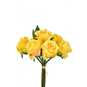 Svazek žlutých růží 30 cm
