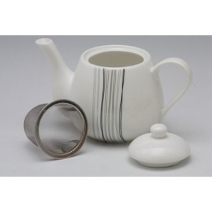 Porcelánová konvička Silver line