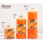 Parafínové svíčky s vůní pomeranče - různé velikosti