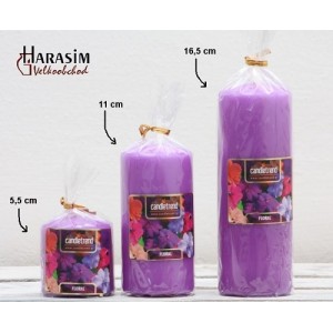 Parafínové svíčky s jemnou květinovou vůní - různé velikosti