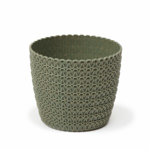 Plastový květináč Magnolia Jersey ECO 260 mm, zelený lesní
