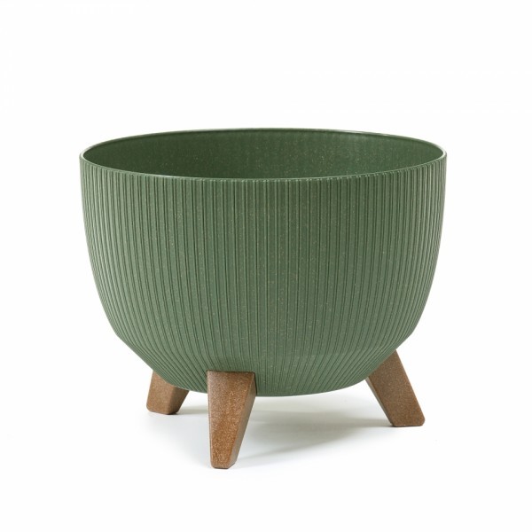 Plastová mísa Roma eco wood jumper 400 mm, zelená lesní