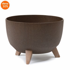 Plastová mísa Roma eco coffee jumper 400 mm, espresso