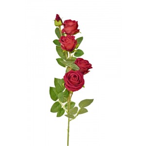 Růže červená 83 cm, sametová