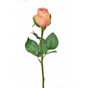 Umělá růže 52 cm, lososová
