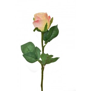 Umělá růže 52 cm, růžová
