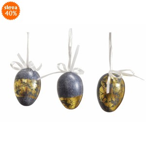 Plastová vajíčka na zavěšení, s/12, 6 cm