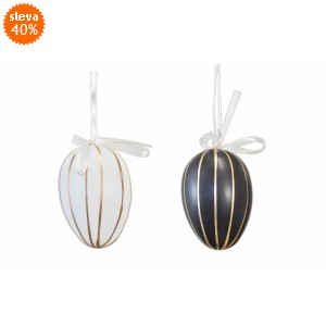 Plastová vajíčka na zavěšení, s/24, 4 cm