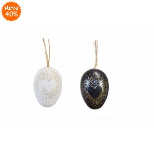 Plastová vajíčka na zavěšení, s/24, 4 cm
