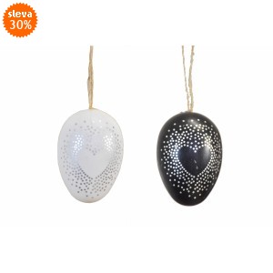 Plastová vajíčka na zavěšení, s/12, 6 cm