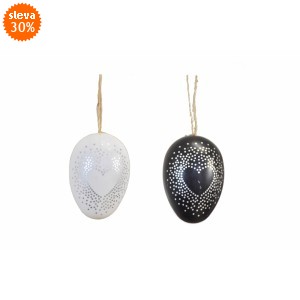 Plastová vajíčka na zavěšení, s/24, 4 cm