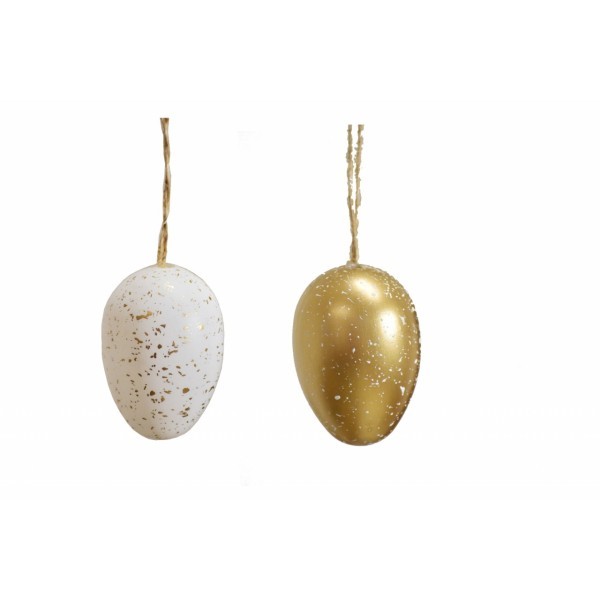 Plastová vajíčka na zavěšení, s/12, 6 cm