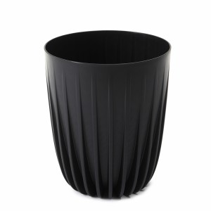 Plastový květináč Mira eco recycled 250 mm, černý