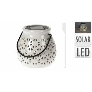 Porcelánová solární LED lampa 11x12 cm B