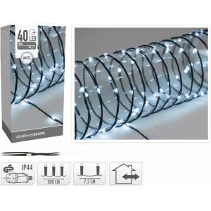 Dekorativní osvětlení 40 LED, 3m studená bílá, měkký drát