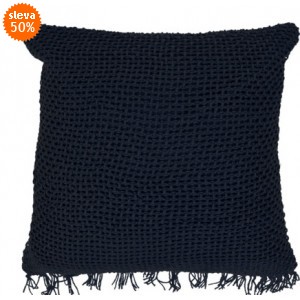 Polštář 45x45 cm, tmavě modrý