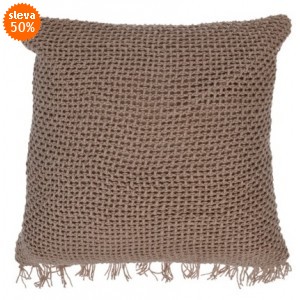 Polštář 45x45 cm, hnědý
