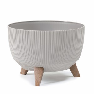 Plastová mísa Roma jumper 400 mm, taupe