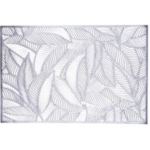 Prostírání Leaf 45x30 cm stříbrné