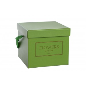 Flower box zelený 15x15x13 cm
