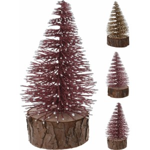 Umělý vánoční stromeček 14x5 cm, mix barev
