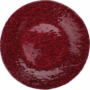 Skleněný talíř červený 2x32 cm