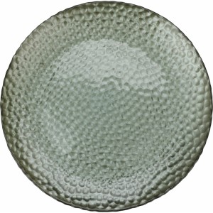 Skleněný talíř zelený 2x32 cm