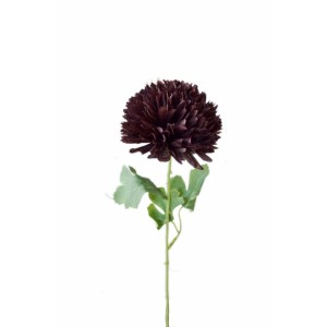 Umělá chryzantéma tmavě fialová 55 cm
