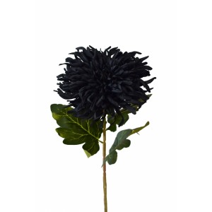 Umělá chryzantéma tmavě fialová 70 cm