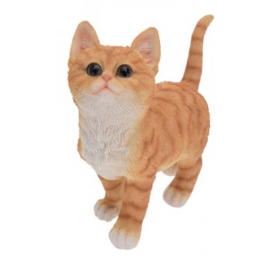 Zrzavá kočka dekorace 20x18,7x8,5 cm