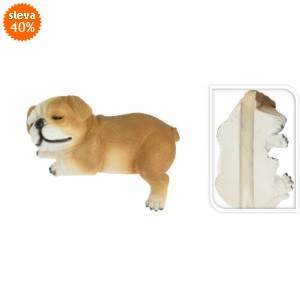 Pes buldoček dekorace 10x20x11,2 cm