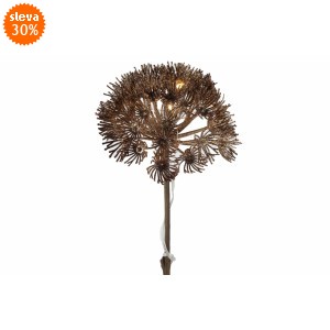 Svítící větvička Heracleum 8 LED, 71 cm, bronzová