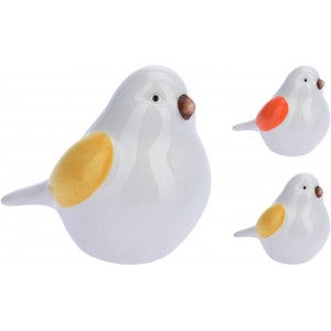 Kameninový ptáček bíložlutý,  6,7x5x8 cm