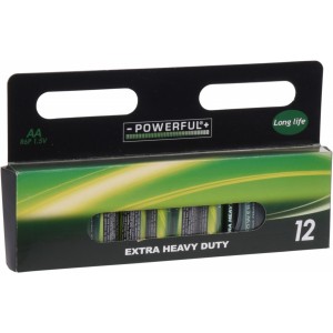 Baterie EXTRA HEAVY DUTY Powerful - AA, R6P, 1,5V, 12 ks