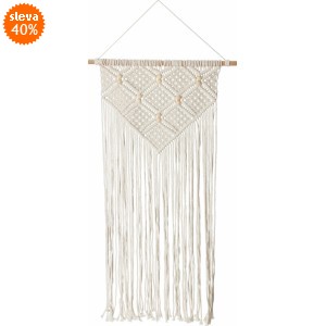 Macramé závěsná dekorace na stěnu 80x43 cm