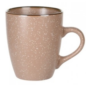 Hrnek Dots hnědý 350 ml