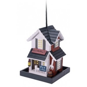 Dřevěné krmítko pro ptáky Restaurant 23,5x18x18 cm