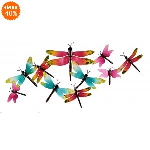 Nástěnná dekorace Vážky, varianta A 34x73x3