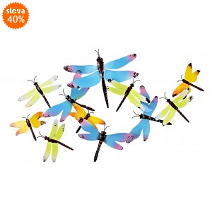 Nástěnná dekorace Vážky, varianta B 34x73x3