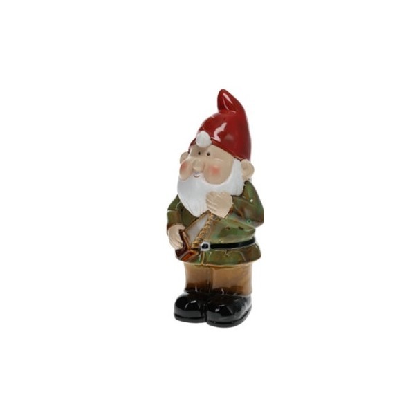 Porcelánový trpaslík červený 27,5x14,5x10,5 cm 