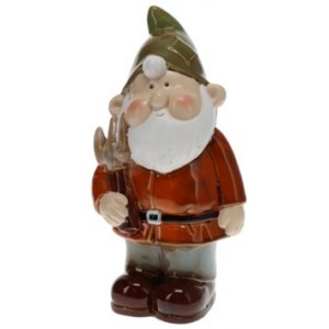 Porcelánový trpaslík zelený 27,5x14,5x10,5 cm 