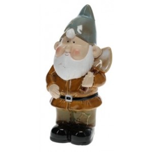 Porcelánový trpaslík šedý 27,5x14,5x10,5 cm 