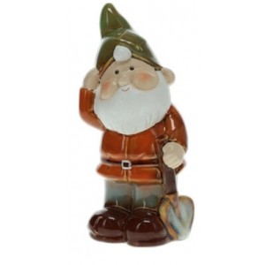 Porcelánový trpaslík zelený 18,5x9,5x7,5 cm 