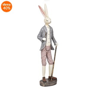 Králík s holí 40x9x9 cm