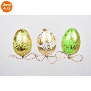 Vajíčko zápich zelené 4 cm, sada 12 ks