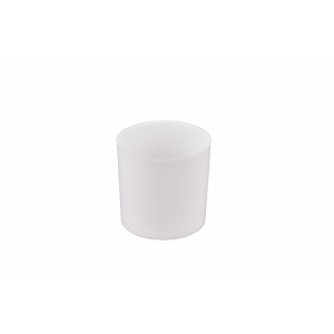 Plastový květináč Cylindr 6 cm bílý