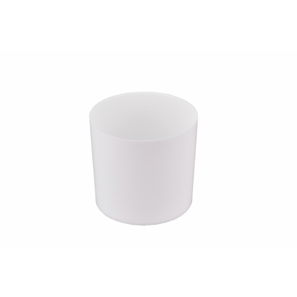 Plastový květináč Cylindr 9 cm bílý